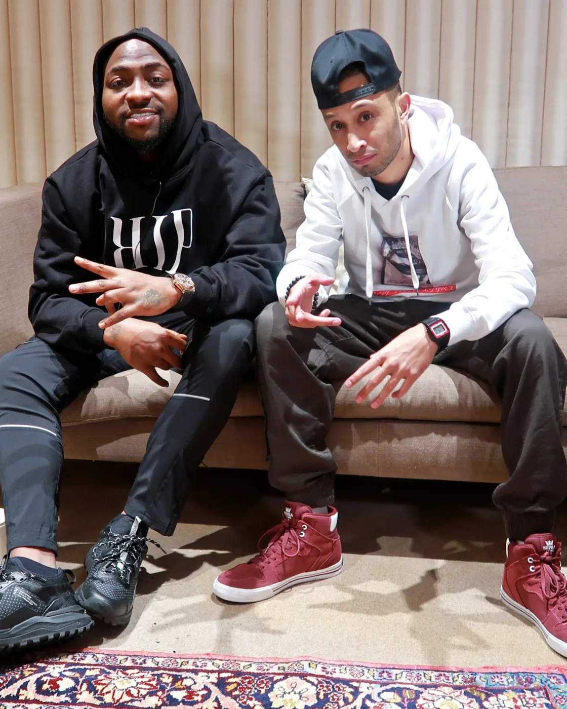 DJ Firestarr with Davido