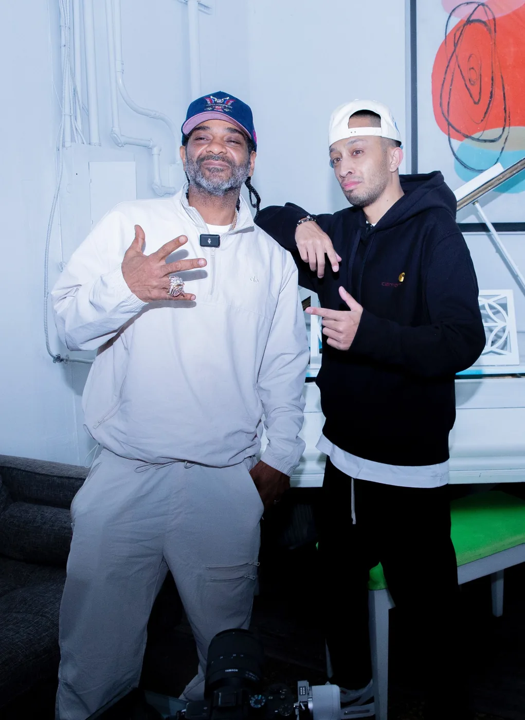 DJ Firestarr with Jim Jones